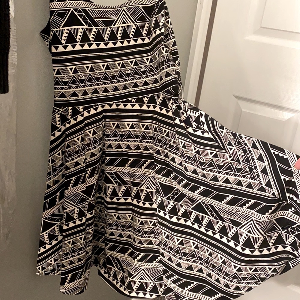 Aztec Print Skater Dress